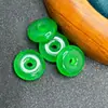 Pingente Fivela de Segurança Verde Bashan Bingyang Pulseira Tecida à Mão DIY Pingente para Bolsa Acessórios de Pendurar Espaçador de Jade Lote a Granel
