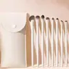 Conjunto de Pincéis de Maquiagem Porcelana Nuvem em Estoque, Pincel para Sombra, Pincel Chanfrado para Delineador, Pincel para Base, Ferramentas de Beleza, Pincéis de Maquiagem para Iniciantes