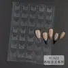 Arte de Uñas Pegatinas Transparentes Huecas Estilo Francés Nuevo Material para Doble Párpado Línea de Posicionamiento Plantilla para Pintura en Spray Pegatinas Auxiliares Adhesivas