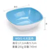 Vajilla de Melamina Cuadrada Imitación Porcelana Dos Tonos Pequeño Restaurante de Hot Pot Autoservicio Tazón para Condimentos Comida Rápida Tazón para Arroz Tazón para Postres Comercial