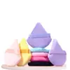 Esponja de Maquillaje Triangular Suave con Terciopelo, Esponja para Fijar Maquillaje en Polvo Suelto, Esponja de Maquillaje, Polvera Compacta de Maquillaje, Almohadilla de Aire para Dedos, Herramientas de Belleza al por Mayor