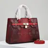 Bolso Versátil, Bolso de Mano de Moda de Gran Capacidad, Bolso de Hombro para Mujer, Bolsos de Piel Brillante con Diseño de Piedra