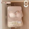 Bolsa de armazenamento de roupas íntimas Roumeni, bolsa de malha para pendurar para armazenamento em guarda-roupa de dormitório, uso doméstico para bolsa de pendurar para armazenamento de meias e roupas íntimas
