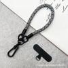 Antipérdida Cómodo ceñido de alta gama cordón de muñeca corto para teléfono móvil funda para teléfono móvil junta clip para tarjetas cordón pequeño