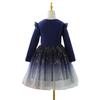 Vestido da menina outono novo estilo ocidental estilo infantil primavera e outono vestido menina manga comprida princesa vestido algodão roupas infantis