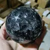 Bola de Cristal Colorida Horneada Agrietada de Hielo Bola de Vidrio Sólido Rocalla Fuente Agua Fluyendo Agrietada Artesanía Bonsái con Adornos