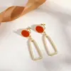 Nuevo Arete de Clip de Borla Larga de Lujo Ligero de Moda Sin Agujeros en las Orejas Diseño Nicho Pendientes de Moda Combinables Pendientes de Alta Gama