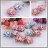 Accesorios para el cabello de moda coreana con flores falsas de imitación de margaritas, horquillas de tela con girasoles para mujer