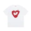 Versión de Gama Alta Transfronteriza Maiso Margieia Margiela Estampado de Patrón de Logo Digital Camiseta Casual Unisex de Corte Holgado