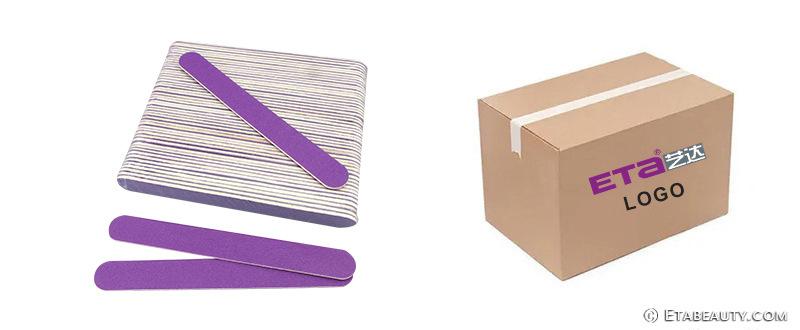 美甲用品木片指甲锉美甲搓条厂家定制