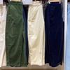 Pantalones Largos de Pana con Silueta para Mujer Colaboración Japonesa Pantalones de Pierna Ancha Scimitar Sickle 25 Otoño Invierno Nuevo Estilo 479663