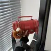 2025 Bolsa Retrô de Nicho Nova Tendência da Moda Feminina Versátil Bolsa Transversal Alta Qualidade Bolsa Carteiro Boston Cilindro