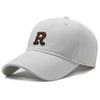 Sombrero para Mujer Primavera y Verano Celebridad de Internet Gorra con Letra R ins de Moda Estilo Coreano Combinable Sombrero para el Sol Gorra de Béisbol de Copa Suave Estilo Japonés para Hombre