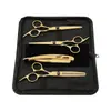 Tijeras de corte de pelo de gama media de 6 pulgadas, Tijeras de peluquería, Tijeras planas para el hogar, Tijeras para adelgazar el cabello, Tijeras para flequillo al por mayor