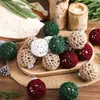 Bolas de Navidad de Ganchillo Puras Hechas a Mano Transfronterizas Accesorios para Sesiones de Fotos de Escenas Navideñas Fabricantes de Bolas Productos Terminados Venta al por Mayor