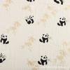 Algodón Doble Capa Arrugado Estampado Oso Gasa de Algodón Toalla para Saliva de Bebé Manta Pijama Tela de Gasa de Algodón