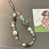 Isla de Cachorros Árbol de Coco Lanyard CCD Funda de Teléfono Colgante Polaroid Accesorio Antiperdida Hecho a Mano con Cuentas Estilo Nuevo