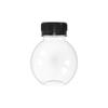 Botella de Plástico Personalizada para Boliche para Té con Leche 200/250ml Transparente Pet Redonda para Jugo Bebida Leche