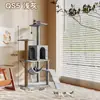 Estrutura de Escalada Personalizada para Gatos, Casa de Gato, Árvore de Gato, Arranhador de Gato, Prateleira de Gato, Poste de Sisal, Plataforma de Salto para Gatos Não de Madeira Maciça, Estrutura de Escalada para Gatos