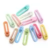 Pinza de Pato Redonda sin Costuras en Ambos Extremos, Pinza para el Cabello Barnizada, Accesorios de Material para Manualidades, Pinza de Color Caramelo Macarrón al por Mayor