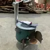 Tanque de Gas Convertido a Estufa, Tanque de Gas Licuado Extra Grueso Convertido a Leña, Estufa de Hierro Fundido Rural, Estufa Conveniente para Patio Exterior