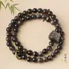 Anel Pulseira Leão DIY Pedra Prata Especificações 0.6 Masculino e Feminino Estilo Chinês Rosário Decorativo Fabricante Atacado