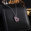 Versión coreana del collar de circón de calabaza, colgante de moda Joker para viajeros, cadena de clavícula, nicho de temperamento, collar de sentido de alta gama al por mayor