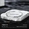 Hielo Roto plata pura 9999 pulsera de plata esterlina diseño nicho pulsera de plata maciza celebridad de internet Pulsera Nueva Ola regalo