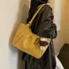Bolsa tote grande e estilosa, da moda, para estudantes universitários, nova popular de 2026, bolsa de ombro casual simples para o dia a dia