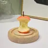 Dale un mordisco a una vela con aroma a manzana, Vela con forma de difusor de aroma para interiores, Regalo de boda y cumpleaños, Regalo de Año Nuevo, Regalo de recuerdo