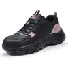 Zapatos de Protección Laboral Transfronterizos, Zapatos con Puntera de Acero Antimpacto y Antipenetración para Cuatro Estaciones, Zapatos de Trabajo Cómodos, Seguros y Antideslizantes para Mujer al por Mayor