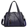 Bolsos de mujer más vendidos para exportación: Estilo europeo y americano, bolsos de hombro para mujeres de mediana edad, bolsos tote retro de gran capacidad, bolsos de mano de cuero suave