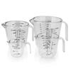 Herramientas para hornear Yabe, taza medidora para hornear DIY, taza medidora de plástico transparente, taza medidora para pastel, leche, té, taza medidora