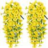 Flor de cuerno de simulación transfronteriza de Amazon, flor falsa para decoración del hogar interior y exterior, flor artificial para colgar en la pared, gloria de la mañana, venta al por mayor