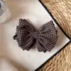 Presilha de cabelo de laço fofo estilo coreano, perfeita para criar um rabo de cavalo alto volumoso, adicionar volume ao seu cabelo e dar a ele um visual sofisticado, moderno e versátil com seu design de bolinhas.