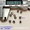 [Fábrica direta de Dongguan] prego de garra quadrada de latão pirâmide ambiental contas de garra quadrada 3-12mm garra quadrada