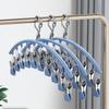 Acero Inoxidable Sumergido Plástico Perchero de Calcetines Sin Costuras Multipinza Clip para Calcetines Hogar Estudiante Dormitorio Artefacto de Secado Multifuncional