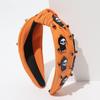 2024 Nova Faixa de Halloween Fantasma Crânio Alta Personalidade Craniana Top Estilo Escuro Headband Nó Feriado Acessórios para o Cabelo