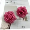 Flores de rosa mini simuladas cabezas DIY rosa de seda flor artificial material para pasador de pelo adorno pequeño para fotografía del hogar