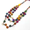 Collar de Múltiples Capas Hecho a Mano con Cuentas de Estilo Étnico Bohemio, Color Retro Europeo y Americano, Popular Transfronterizo, para Mujer