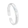 Pulseira de Prata Esterlina Lótus Prata Pura 9999 Método Antigo Costas de Lóach Aberta Pulseira Sólida Presente de Aniversário para Namorada e Mãe
