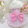 Ropa para Mascotas de Primavera y Verano, Ropa para Perros, Vestido Estilo Princesa, Falda Tutú con Lazo Grande, Falda Rosa de Hada de Alta Elasticidad
