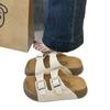 Moda Europea y Americana Estampado de Leopardo Zapatillas Gruesas Boken Zapatos de Mujer 2025 Nuevo Estilo Verano Vacaciones en la Playa Sandalias