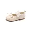 Zapatos de Princesa para Niña con Lazo de Encaje, Zapatos de Cuero Suave para Niños, Nuevos Mocasines Mary Jane de Primavera y Otoño, Zapatos de Baile para Niños Pequeños