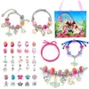 2023 transfronterizo nuevo pulsera DIY para niños creativa colorida 110 piezas banda de goma con cuentas joya caja de regalo traje