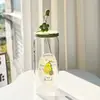 Copo de Café Portátil de Verão, Copo de Vidro com Canudo, Copo de Coca-Cola de Aparência Elegante, Copo de Água Feminino de Grande Capacidade, Copo para Casal Cru
