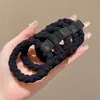 Banda de Goma Marrón Cuerda para el Cabello de Mujer Alta Elasticidad Duradera Nuevo Estilo Anillo para el Cabello Cola de Caballo Alta Cuerda para la Cabeza de Alto Sentimiento