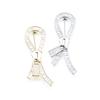 Live Supply personalizado micro-incrustado zircão ouro e prata duas cores zíper pino moda masculina e feminina anti-corrida broche