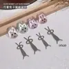 Imán de Ojo de Gato de Conejo de Moda Multifuncional Lindo Imán de Conejo con Orejas Plegables Pieza Magnética para Uñas No Magnético