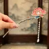 Nuevo Pasador de Aleación con Borla Estilo Chino para Mujer, Pasador de Gama Alta de Nicho, Pasador Versátil de Estilo Antiguo para Accesorios de Peinado Cheongsam y Hanfu